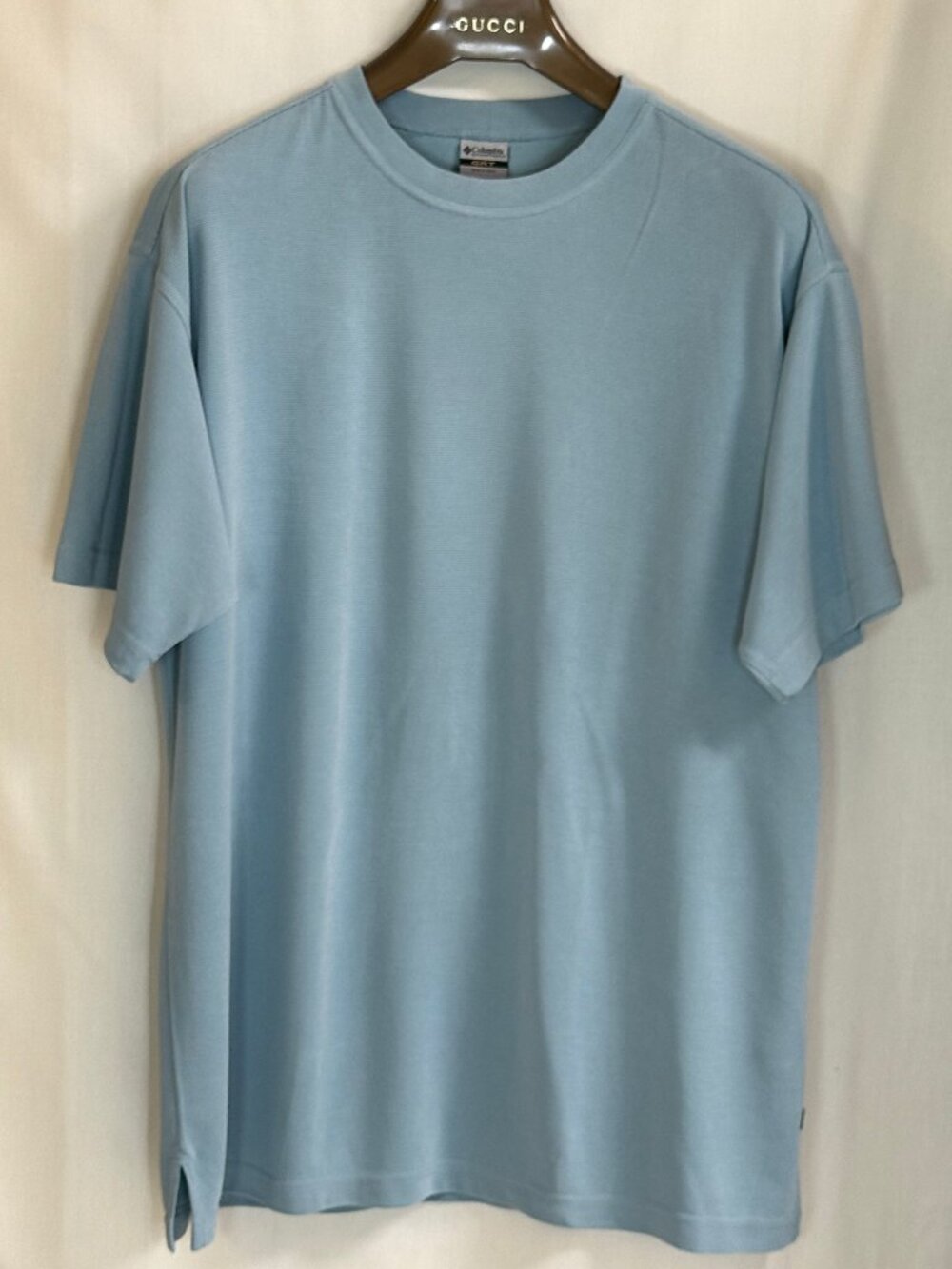 Columbia GRT Omni Dry Men's Crew Neck Short Sleeves Pinstripe Shirt - Blue - XXL